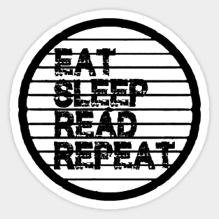 Eat Sleep Read Repeat Sticker